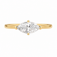 The Marquise Solitaire — Diamond Engagement Ring - Image 3