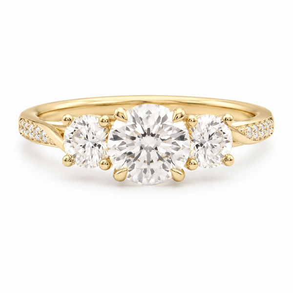 The Three Stone — Diamond Engagement Ring