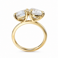 The Deux Emerald — Toi et Moi Diamond Ring - Image 4