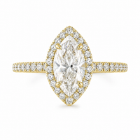 The Marquise Halo — Diamond Engagement Ring - Image 3