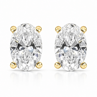 The Oval Studs — Oval Diamond Earrings - Image 4