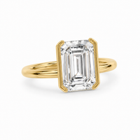 The Éclat — Emerald Cut Bezel Ring - Image 4