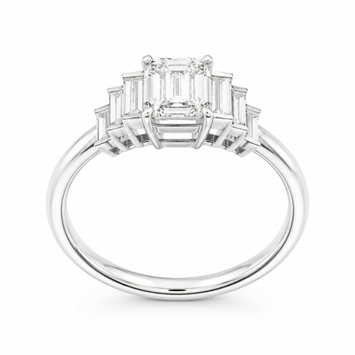 The Baguette — Emerald Cut Diamond Ring