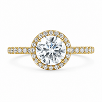 The Halo Moissanite — Diamond Engagement Ring - Image 3