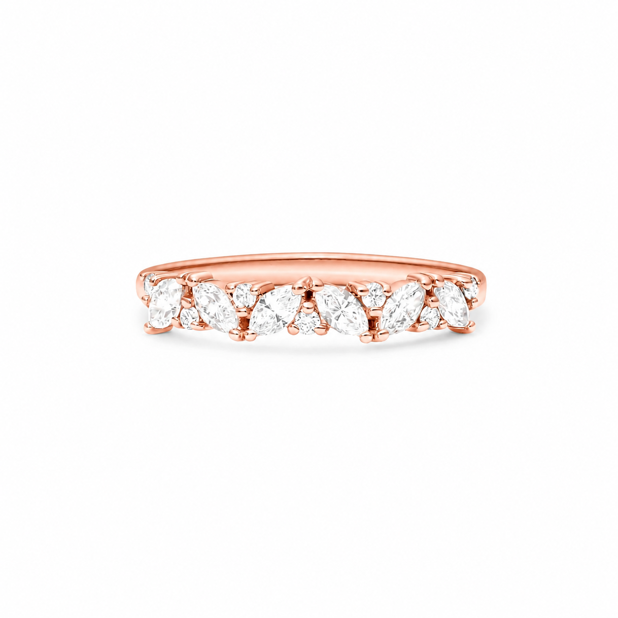 The Alliance — Marquise & Round Diamond Wedding Ring