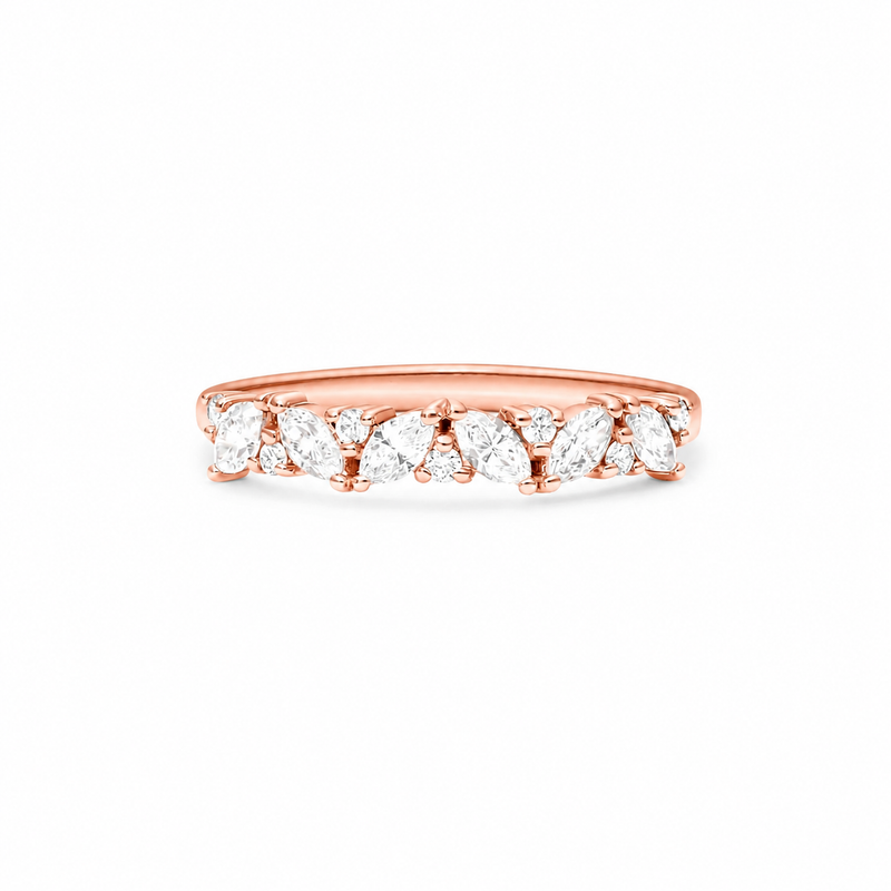 The Alliance — Marquise & Round Diamond Wedding Ring