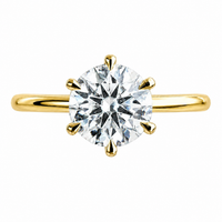 The Six Prong — Diamond Solitaire Engagement Ring - Image 3