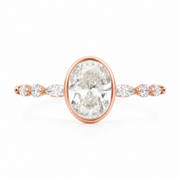 The Vintage Oval — Bezel Set Engagement Ring - Image 3